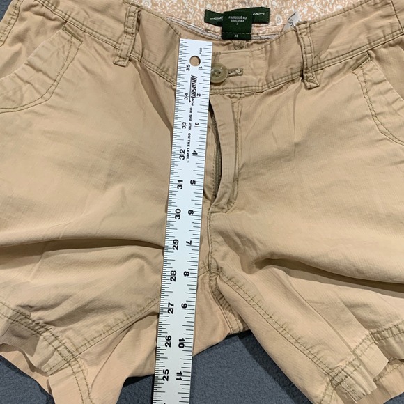 Eddie Bauer Women's Shorts Size 2 Set of 3 Cotton Blend Casual Khaki Coral Green - Picture 7 of 10